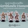 PPM1029 Northlandic Humans 2D 30mm Fantasy Gaming Miniatures