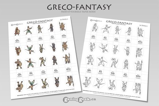 Greco-Fantasy PDF Paper Minis - Image 2