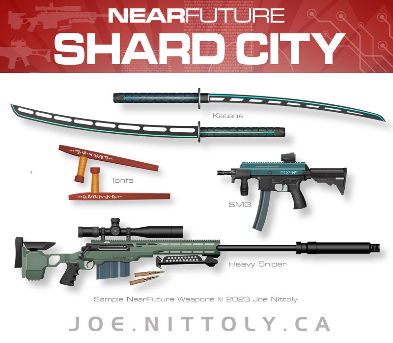 NearFuture Shard City Sample Weapons