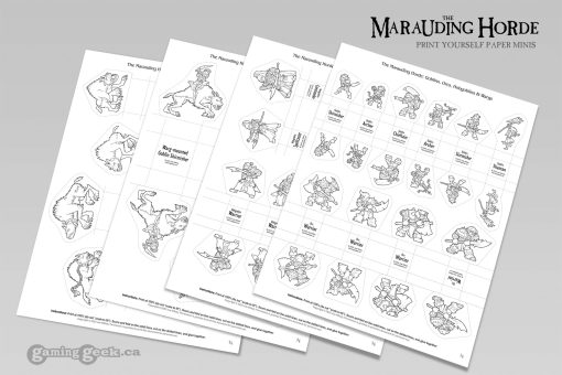 Marauding Horde: Orcs, Goblins, Hobgoblins and Wargs PDF Paper Minis - Image 4