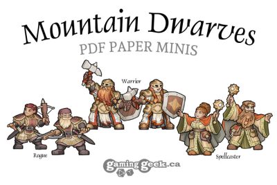 Mountain Dwarves PDF Minis
