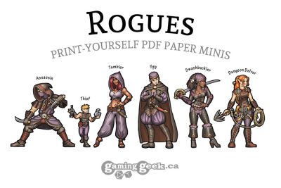 Rogues PDF Paper Minis