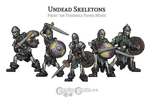 Skeletal warriors collage