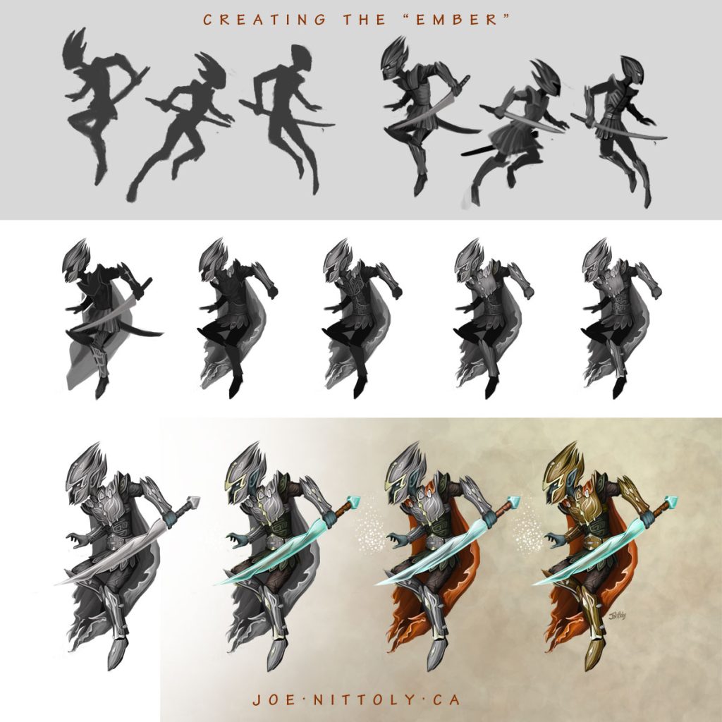 The Ember illustration process